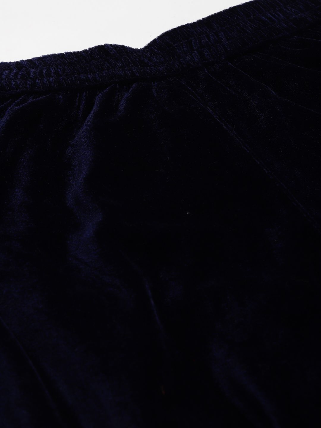 Shae by SASSAFRAS Women Navy Blue Embroidered Parallel Trousers