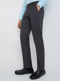 Raymond Men Checked Slim Fit Formal Trousers