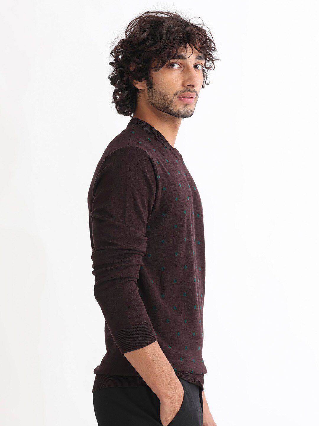 RARE RABBIT Geometric Printed Pullover Sweaters