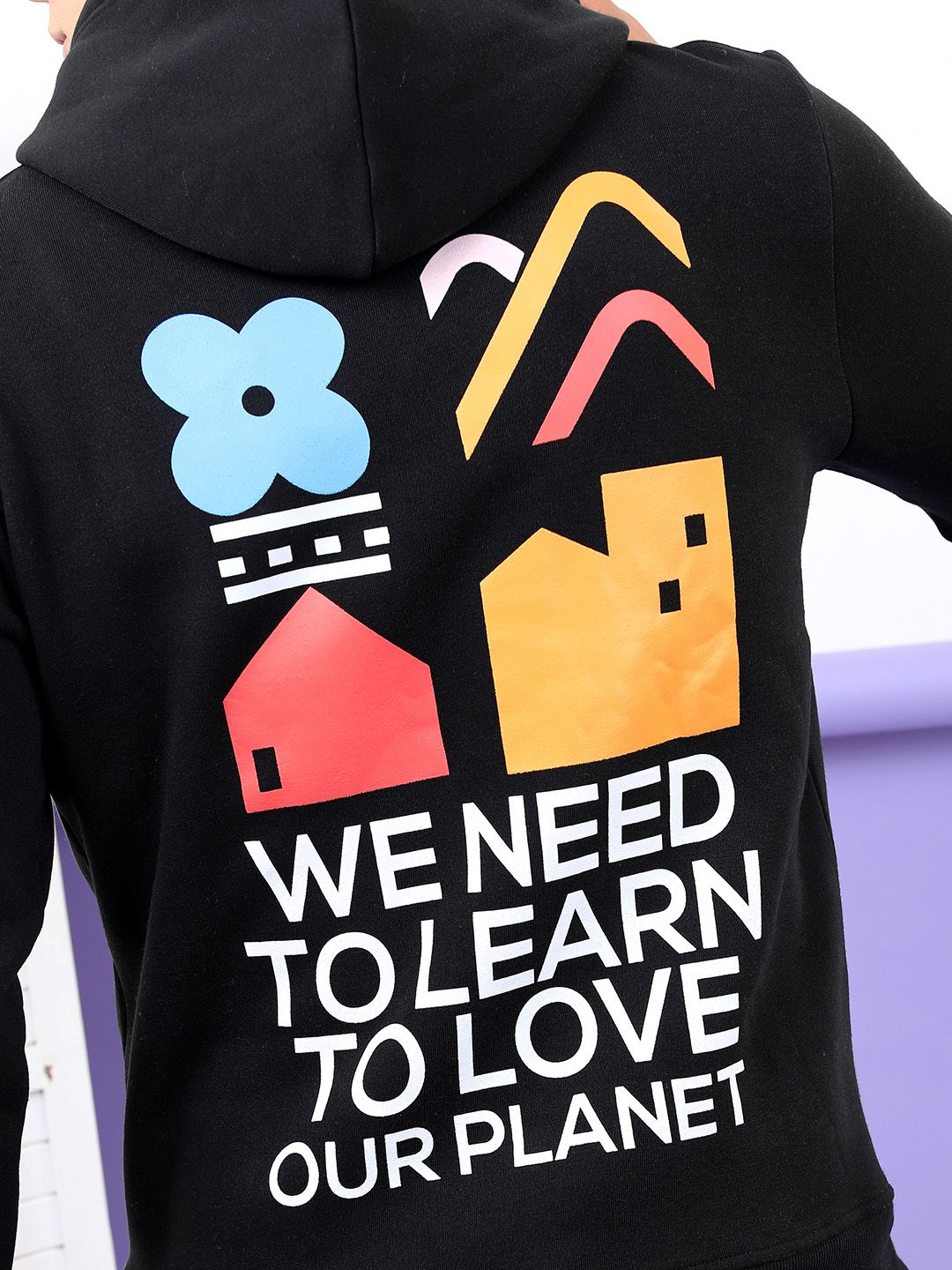 Sweatshirt Highlander Lelaki Hitam Hitam
