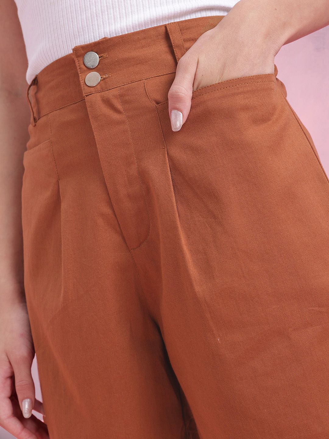 DressBerry Women High-Rise Pure Cotton Shorts