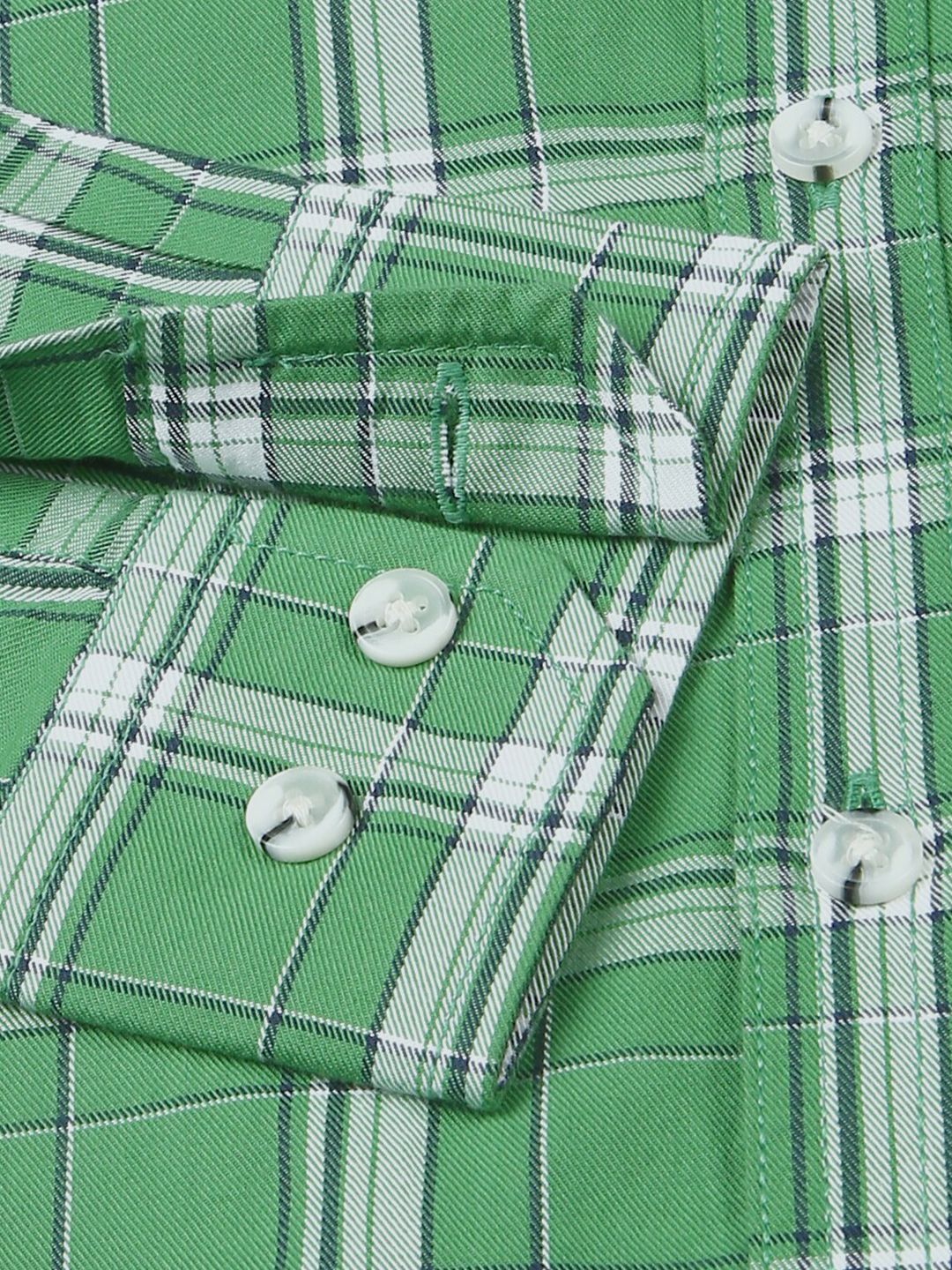 Thomas Scott Standard Slim Fit Tartan Checks Pure Cotton Casual Shirt
