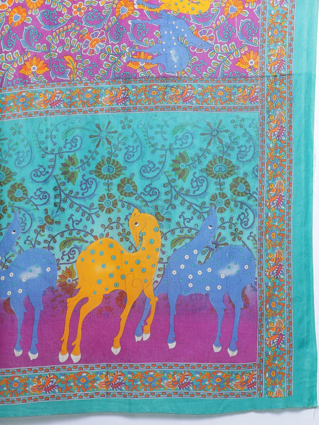 Saree mall Kalamkari Pure Cotton Bagru Sarees