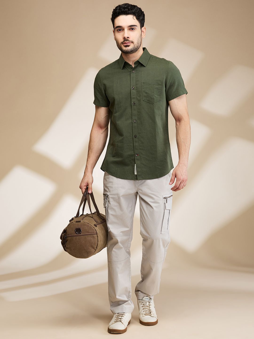 Being Human Men Slim Fit Opaque Casual Shirt