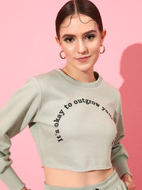 STREET 9 Women Printed Pure Cotton Sweatshirt