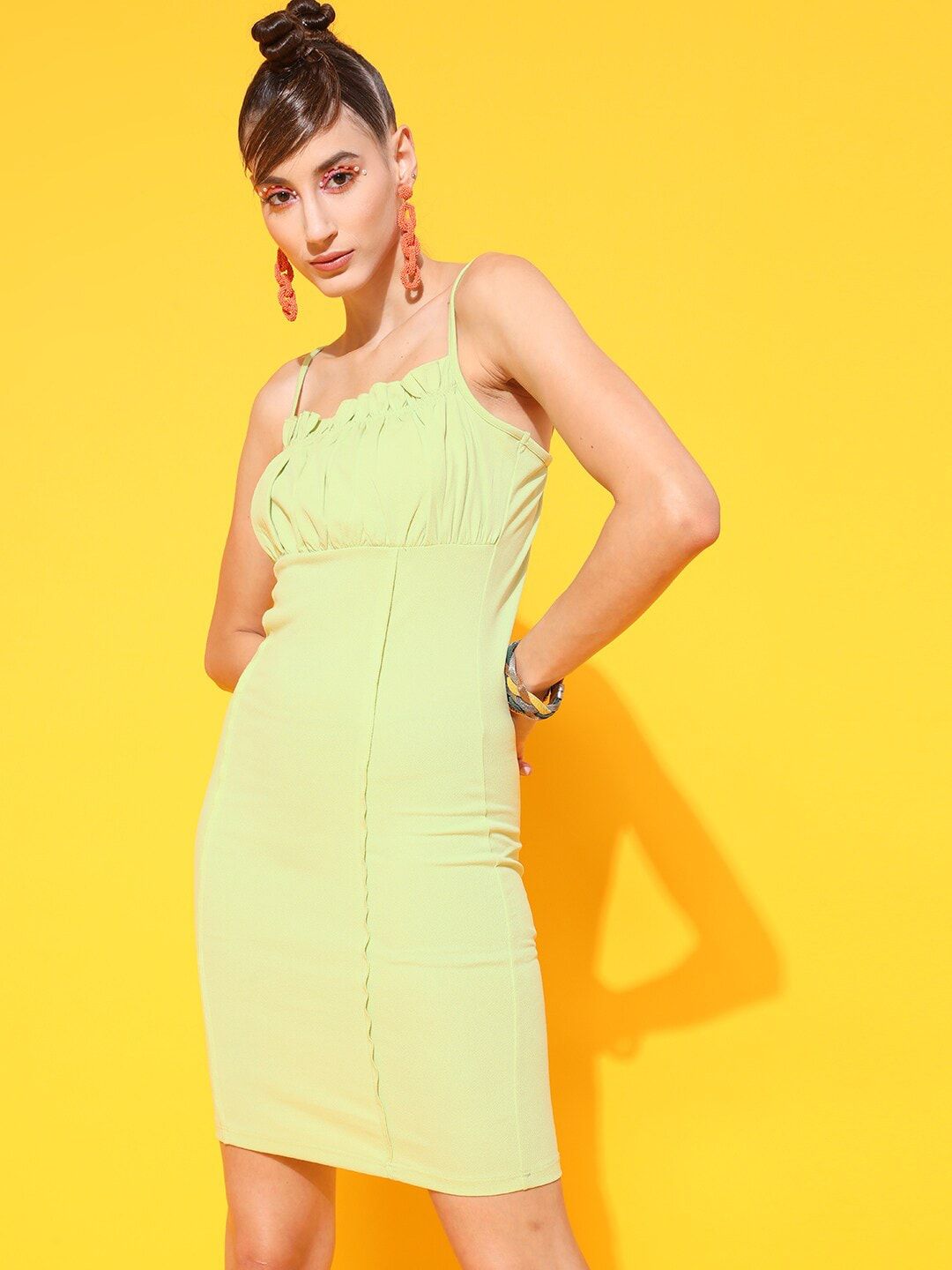 STREET 9 Green Sheath Dress