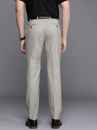 Raymond Men Checked Slim Fit Formal Trousers