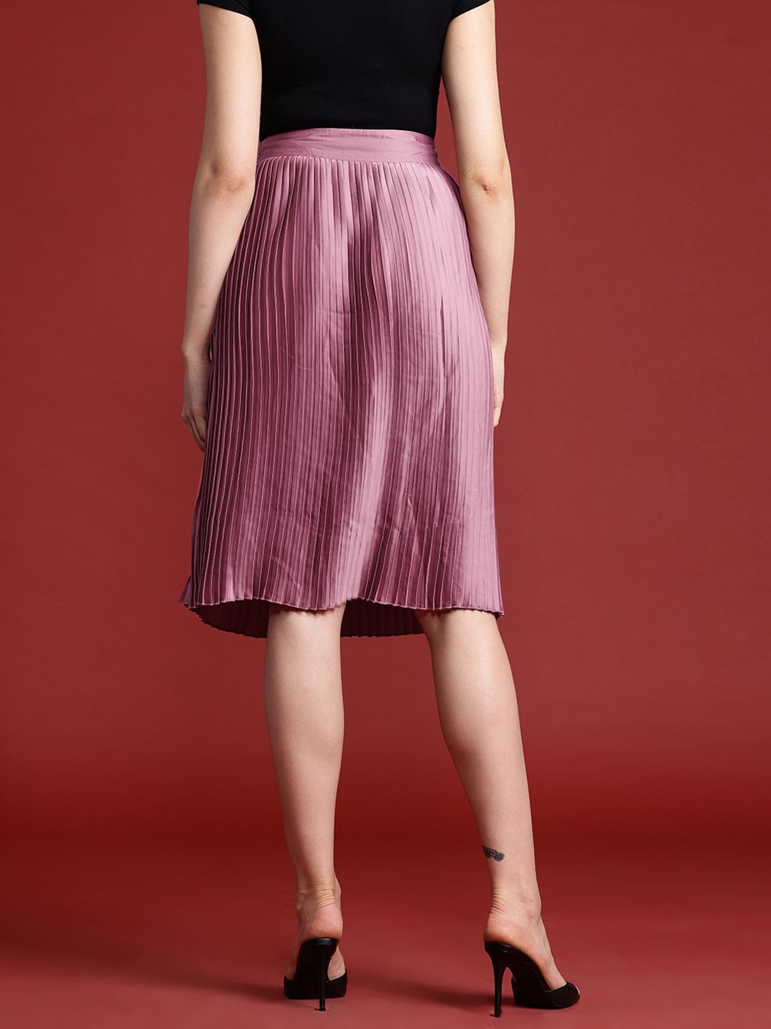 all about you Accordion Pleats Flared Skirt