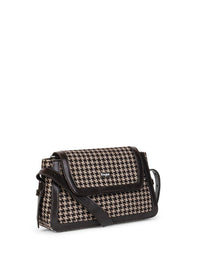 Berrylush Checked Structured Cotton Sling Bag