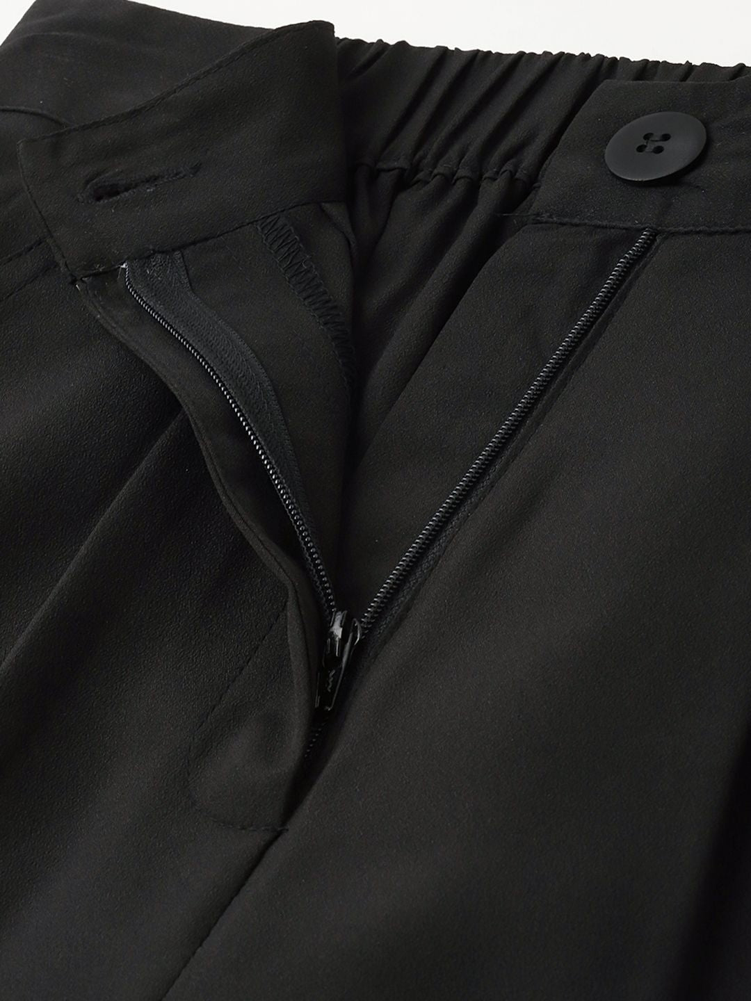 DressBerry Women Power Play Straight Fit Trousers