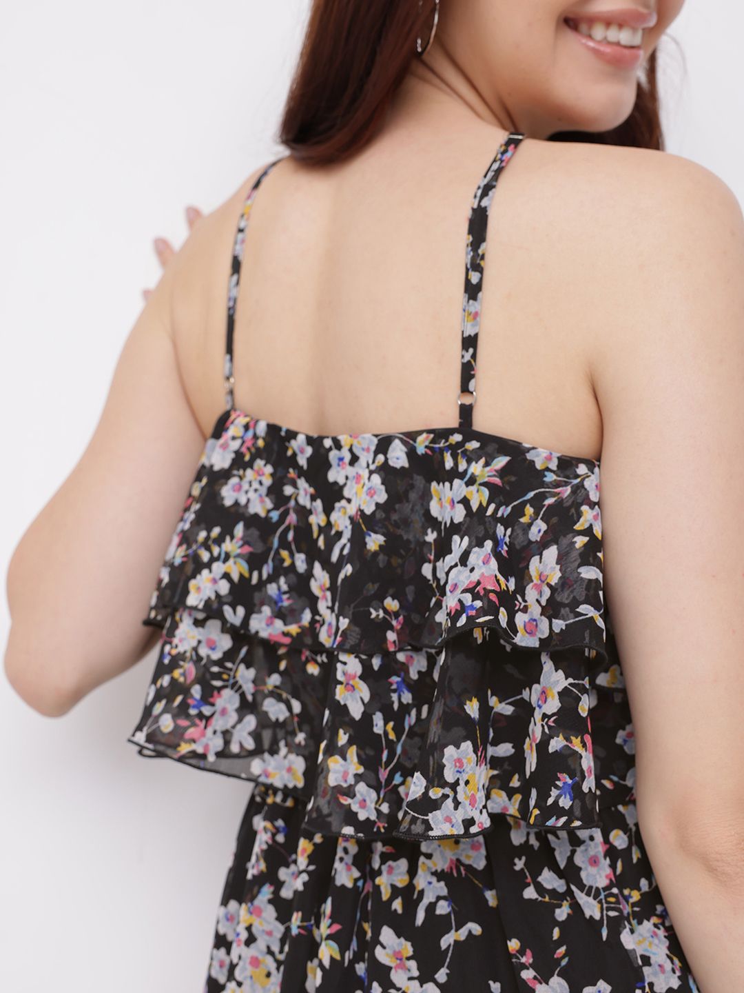 DressBerry Floral Sweetie Layered A-line Dress