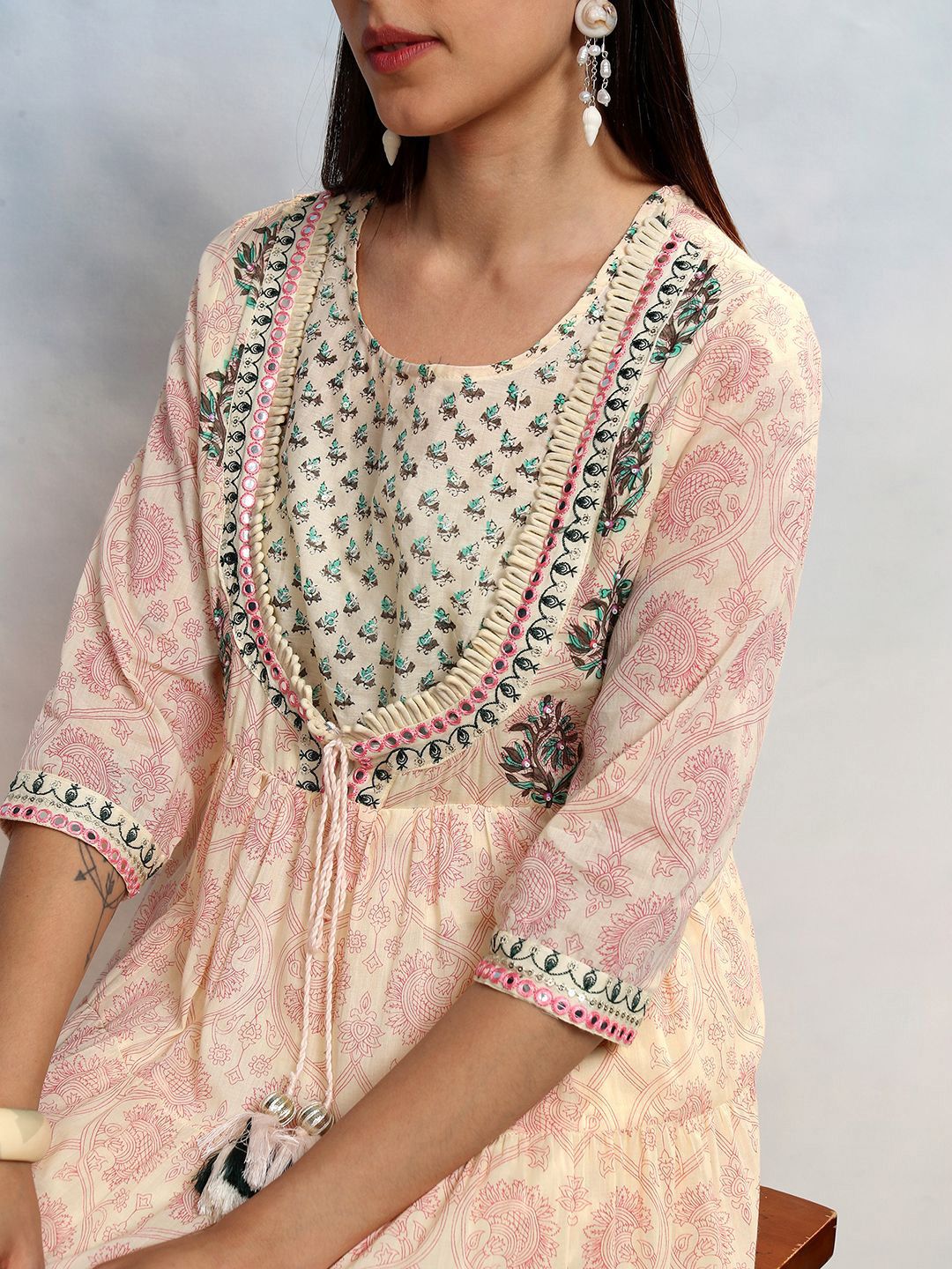 Vishudh Floral Print Maxi Dress