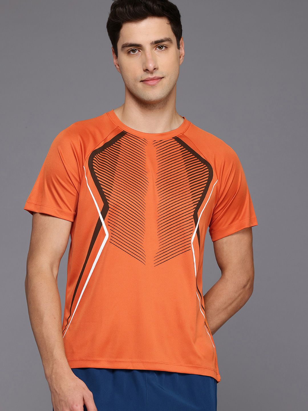 HRX by Hrithik Roshan Printed Rapid-Dry Training T-shirt