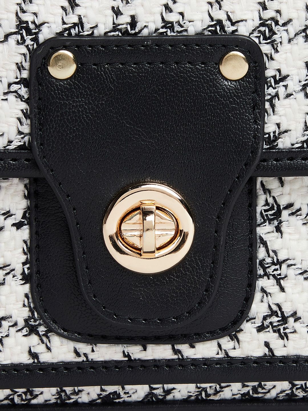 Berrylush White Textured Structured Shoulder Bag