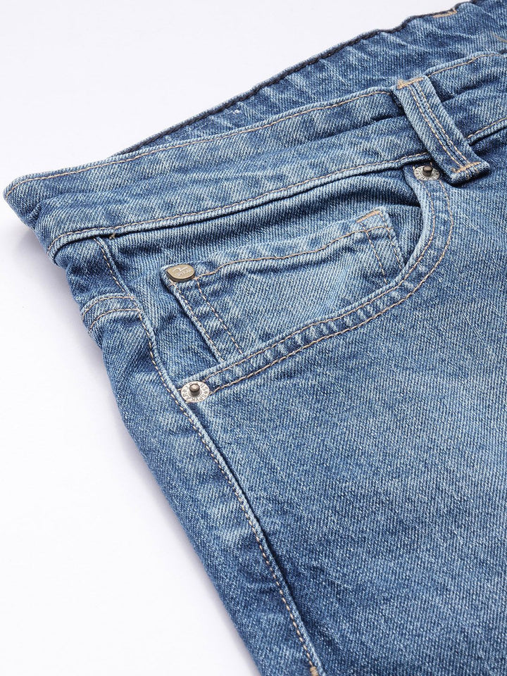 SPYKAR Men Slim Fit Low-Rise Heavy Fade Stretchable Jeans