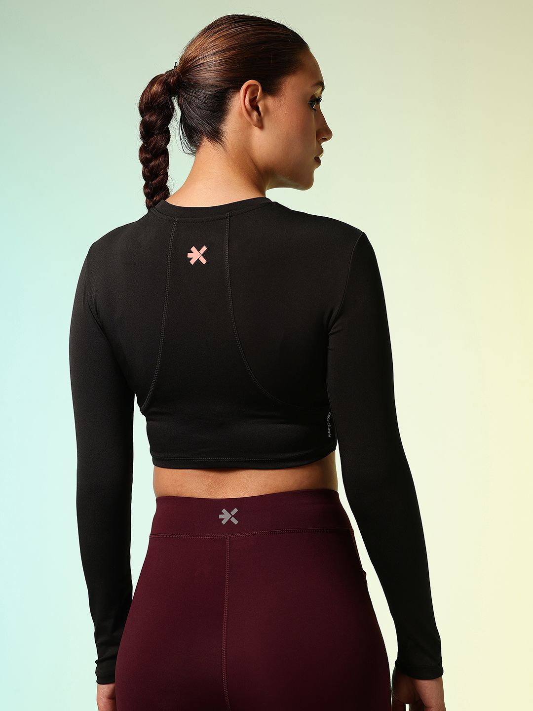 HRX by Hrithik Roshan Rapid Dry Active Goddess Training Crop T-shirt