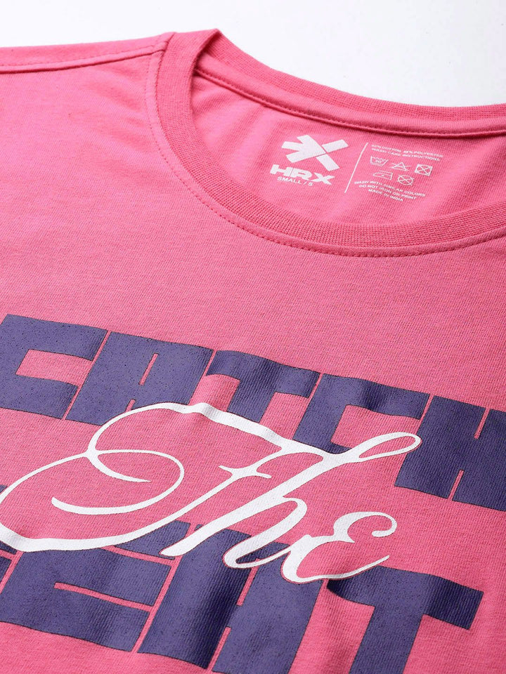 HRX by Hrithik Roshan Women Typography Printed Lifestyle T-shirt
