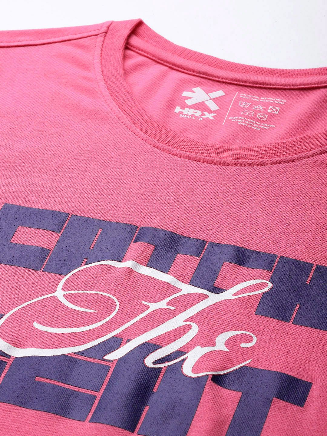 HRX by Hrithik Roshan Women Typography Printed Lifestyle T-shirt