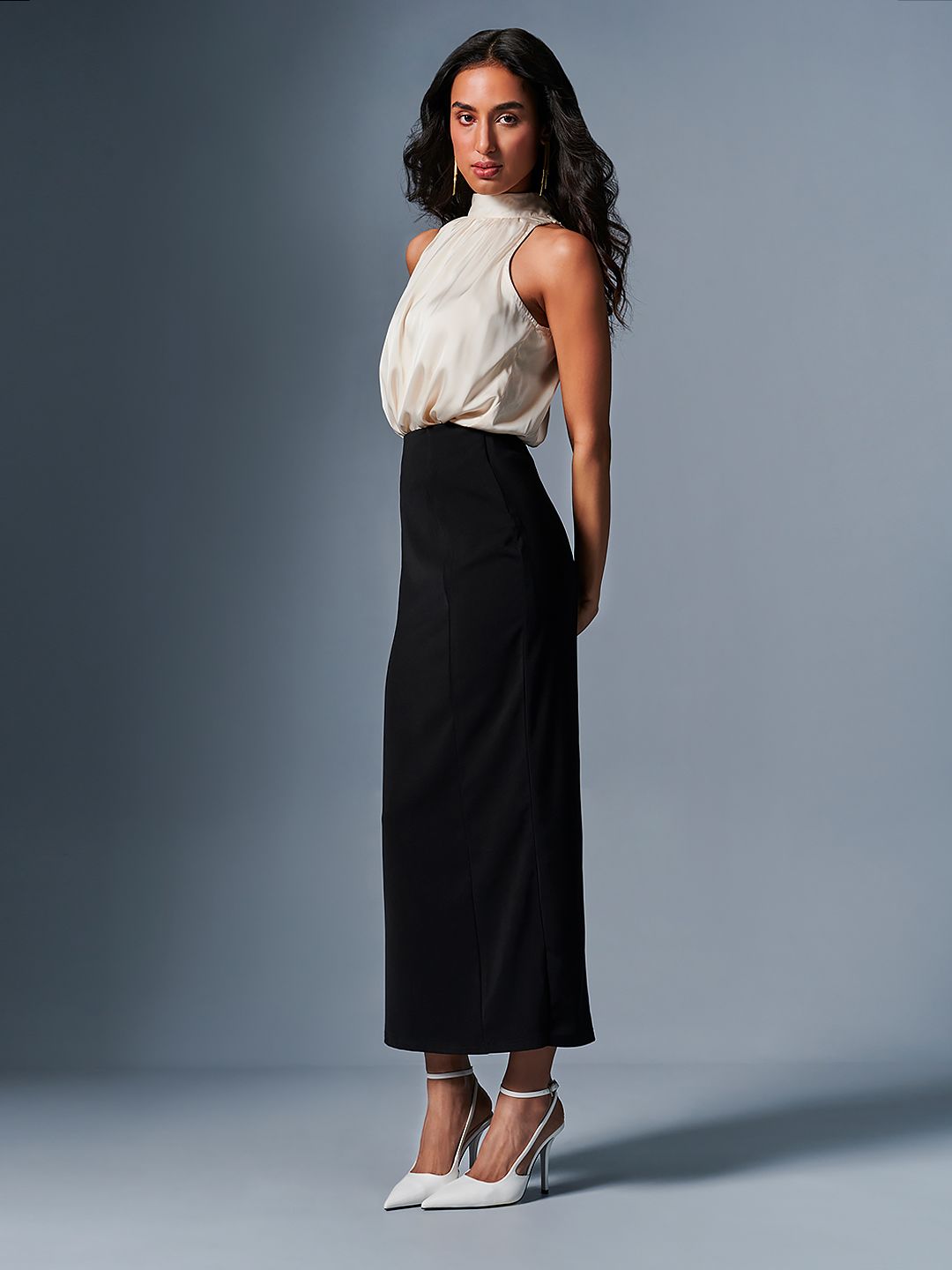 AND Choker Neck Sleeveless Regular Top