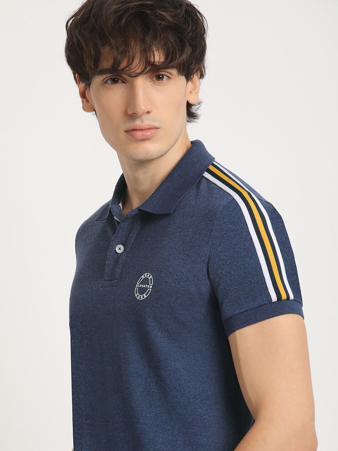 THE BEAR HOUSE Slim Fit Polo Collar T-shirt