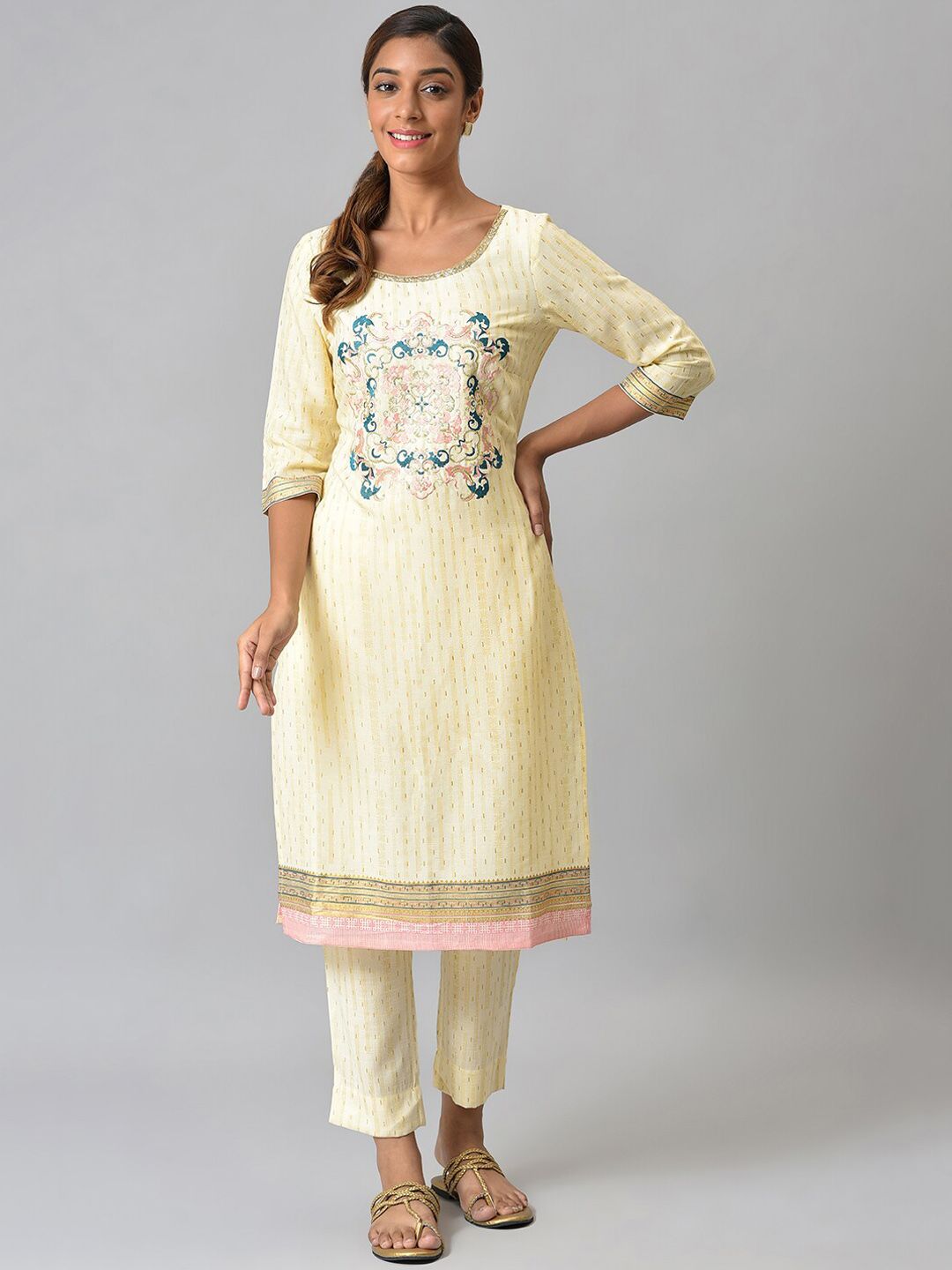 AURELIA Women Ethnic Motifs Printed Kurta