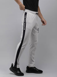 SPYKAR Men Solid Applique Slim Fit Track Pants With Side Stripes