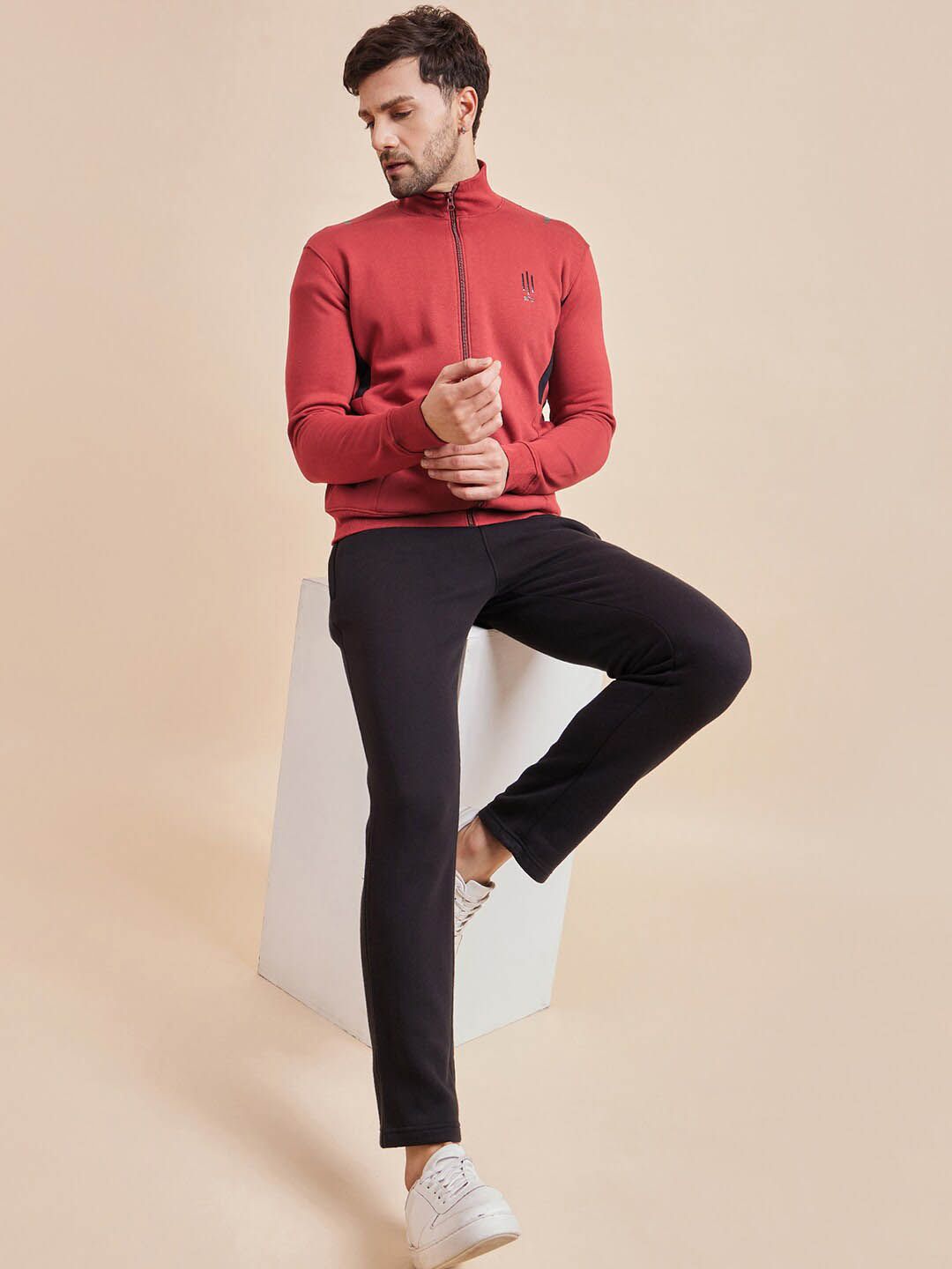 Sweet Dreams Red & Black Logo-Printed Tracksuit