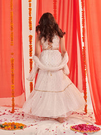 pspeaches Girls Printed Ready to Wear Lehenga Choli