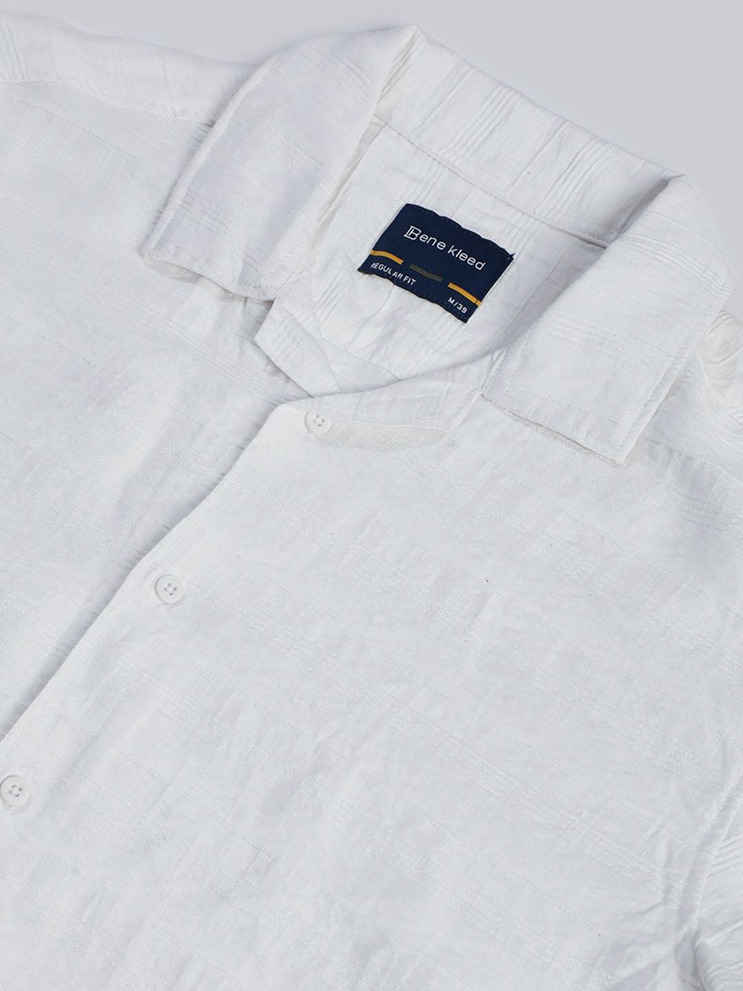 Bene Kleed Men Regular Fit Textured Casual Shirt