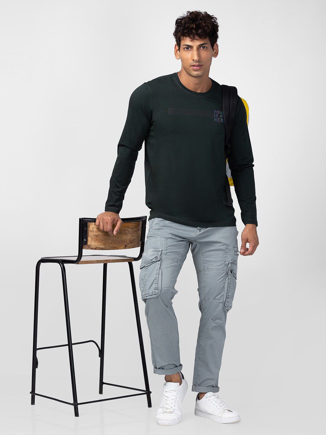 SPYKAR Men Printed Round Neck Slim Fit T-shirt