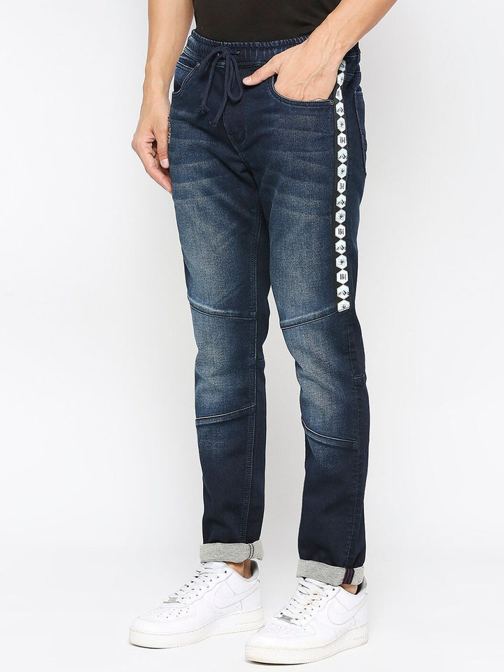 Being Human Men Mid Rise Clean Look Heavy Fade Jeans