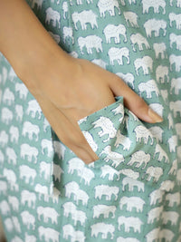 SANSKRUTIHOMES Women Printed Pure Cotton Night suit