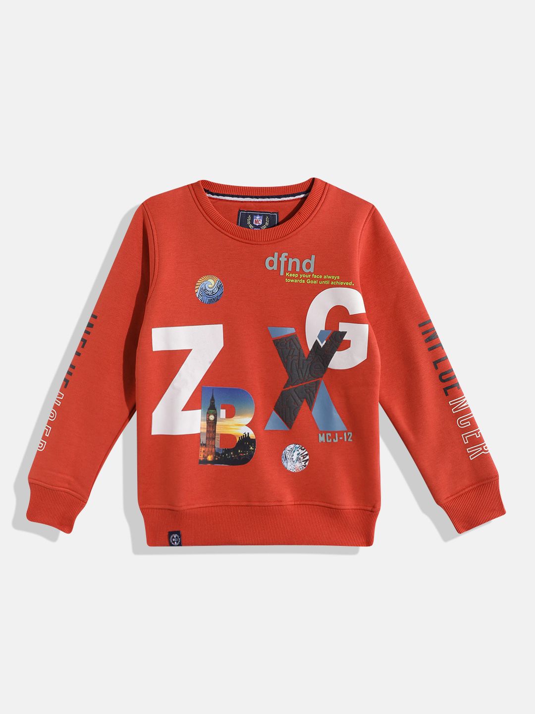 Monte Carlo Boys Typography Printed Sweatshirt