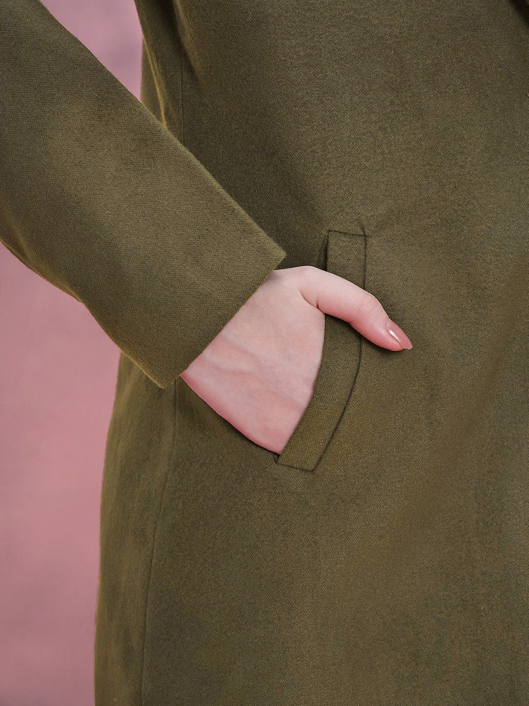 DressBerry Single-Breasted Longline Overcoat