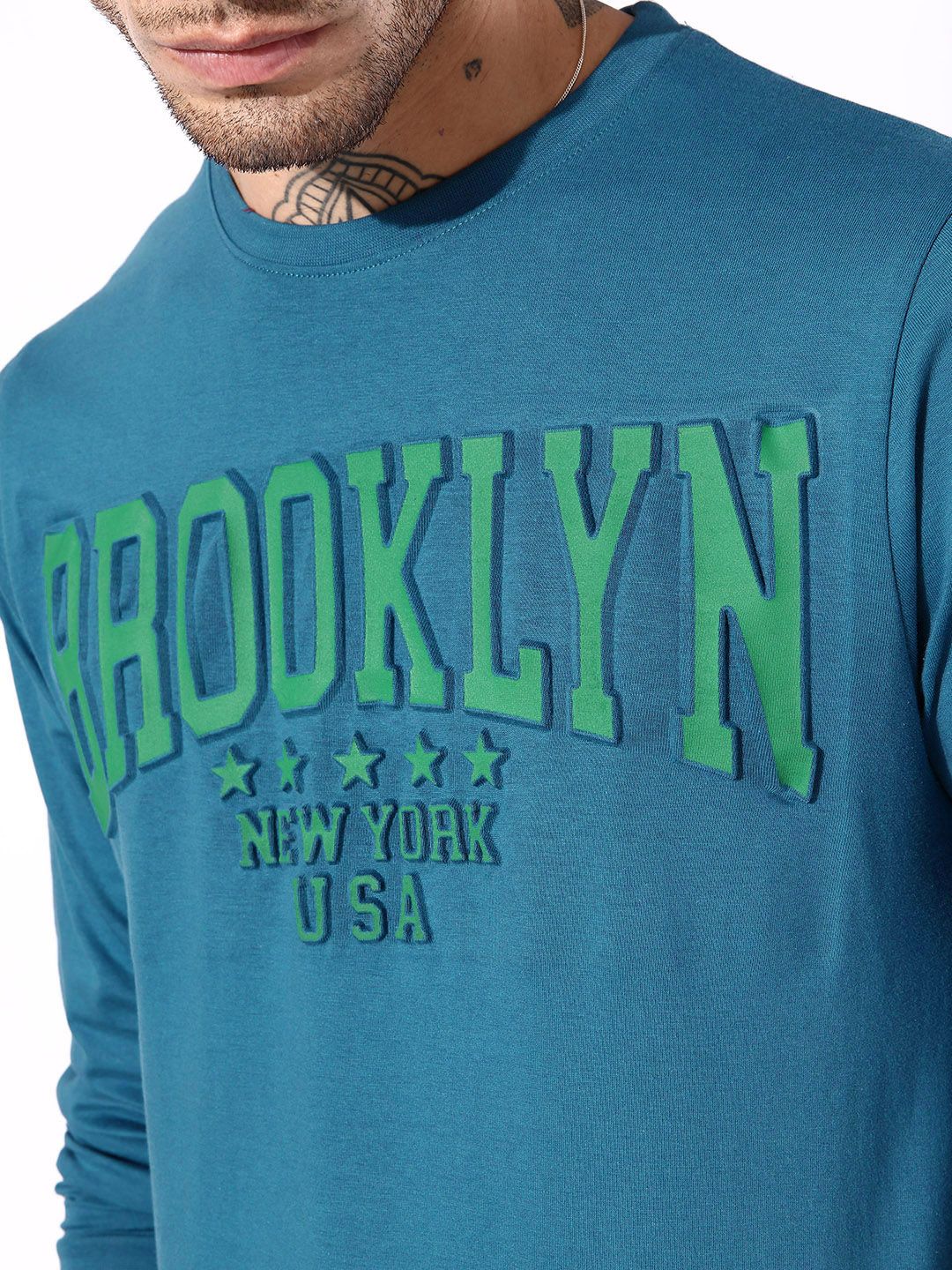 DILLINGER Men Typography Printed Regular Fit T-shirt