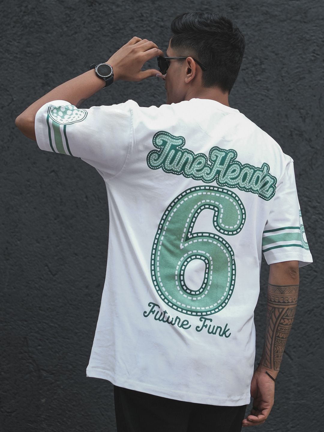 Powerlook Men Typography Printed Oversized T-shirt