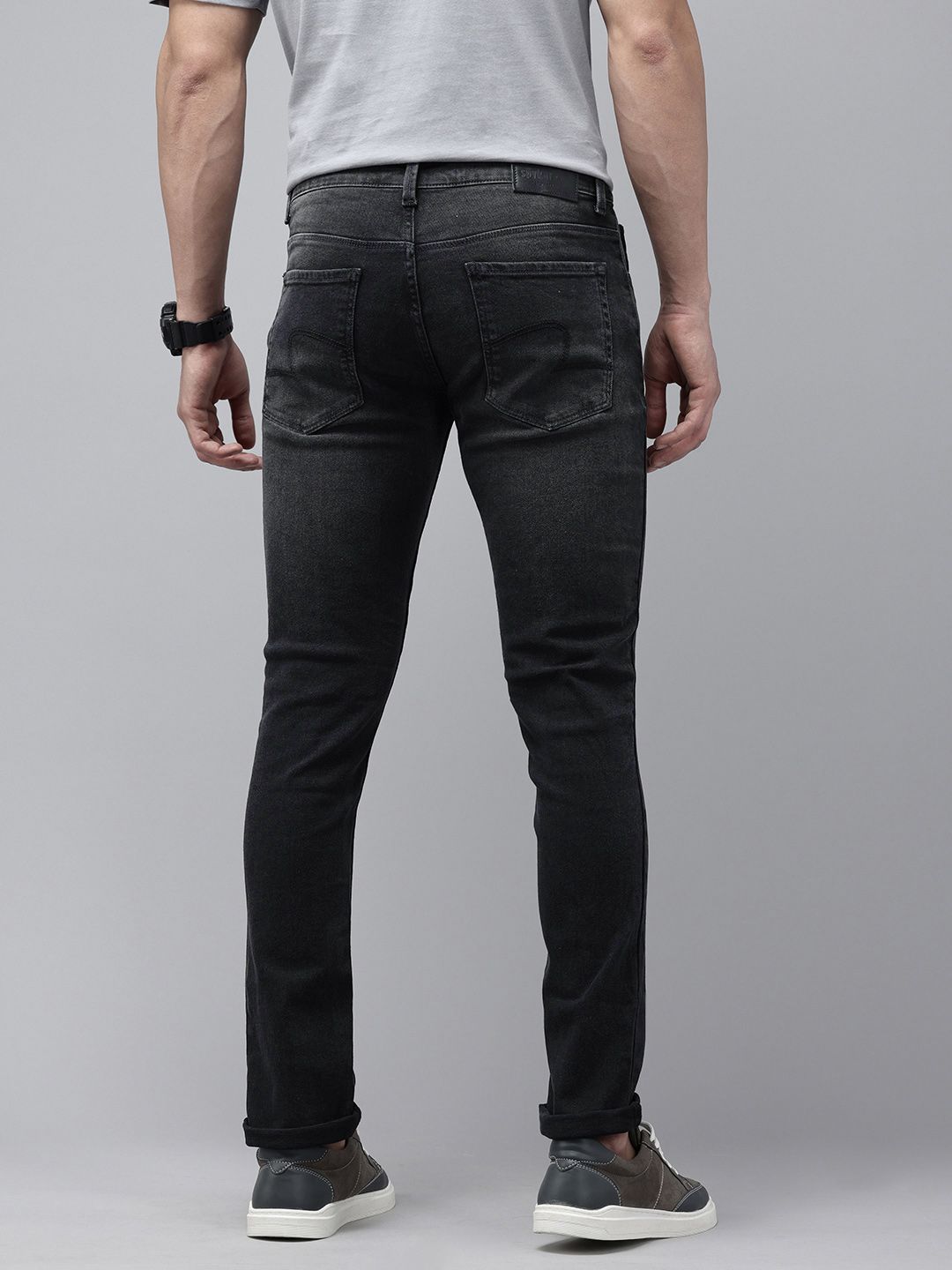 SPYKAR Men Skinny Slim Fit Low-Rise Light Fade Stretchable Jeans