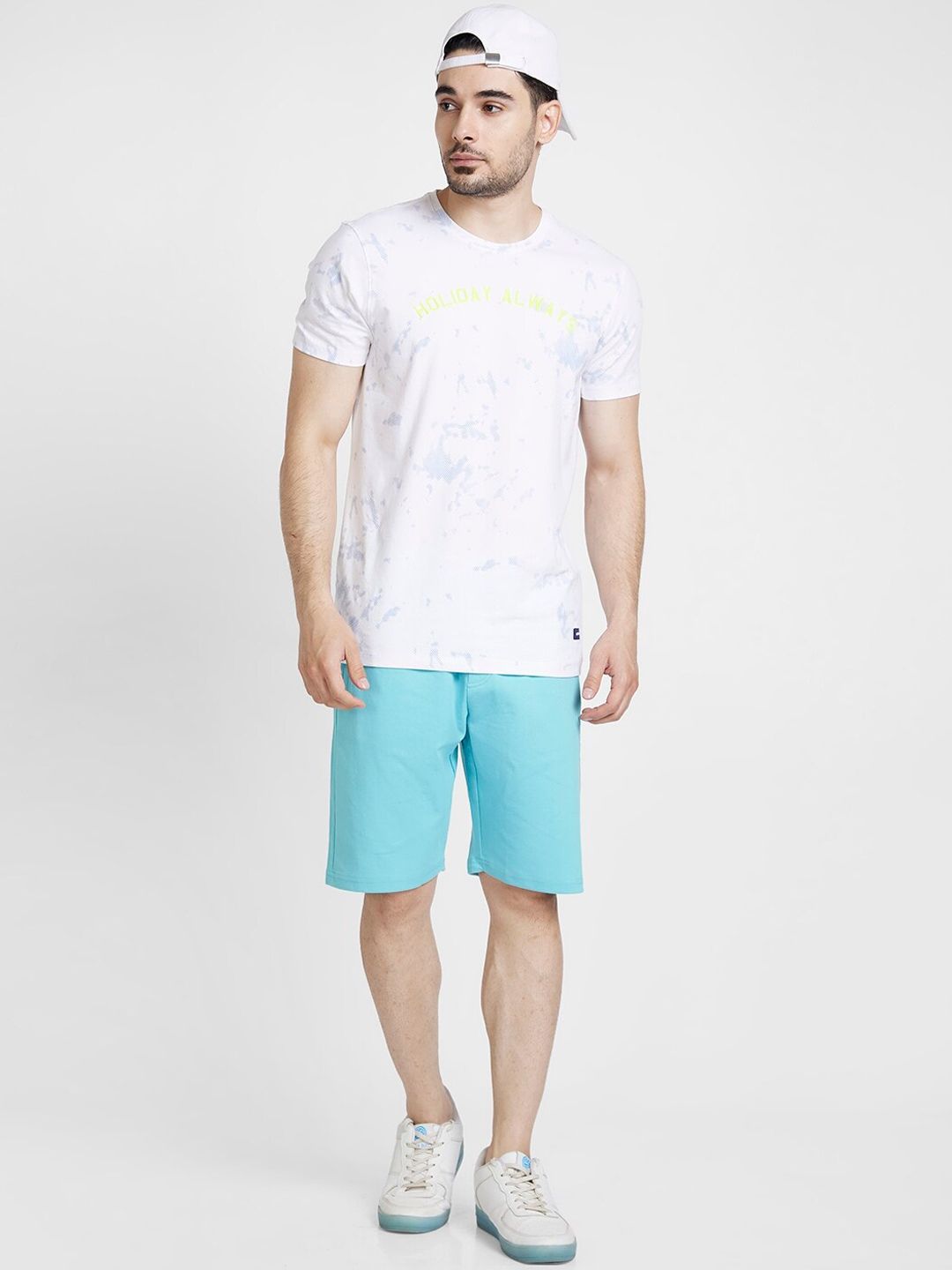 SPYKAR Men Mid Rise Cotton Shorts