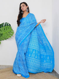 Saree mall Leheriya Printed Pure Cotton Saree