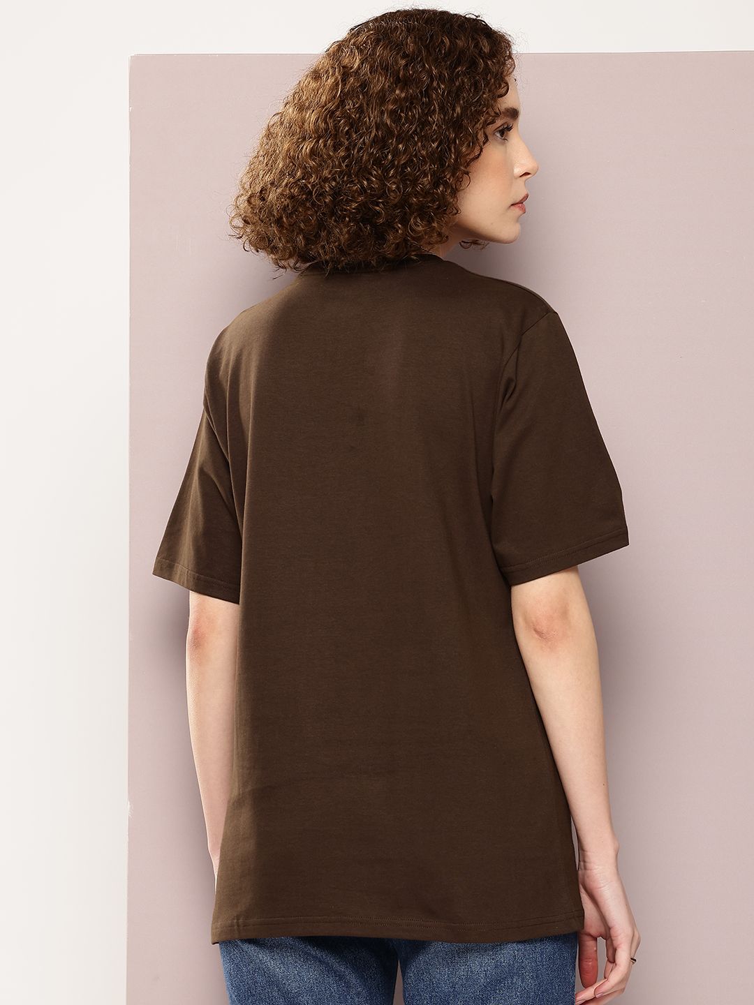 DILLINGER Women Typography Printed Oversized T-shirt