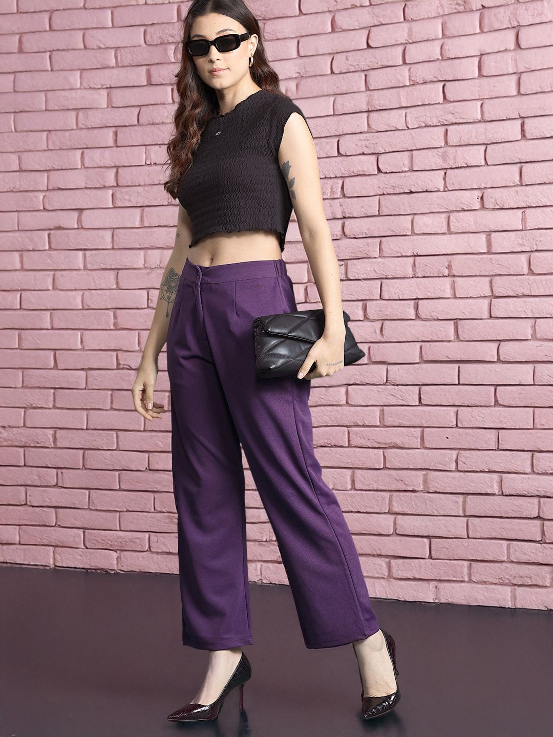 DressBerry Women Pleated Trousers