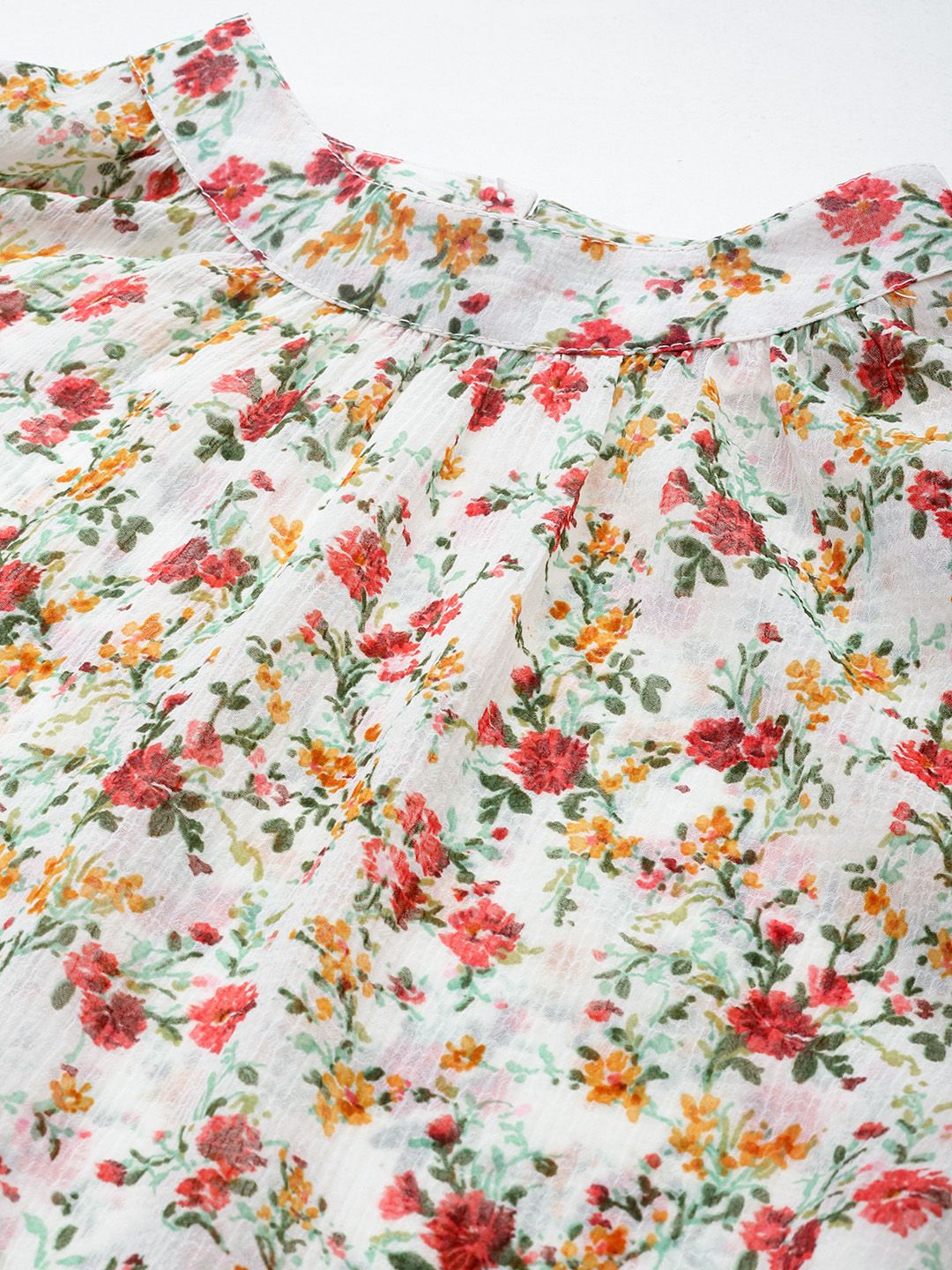 all about you Floral Print Sheer Top