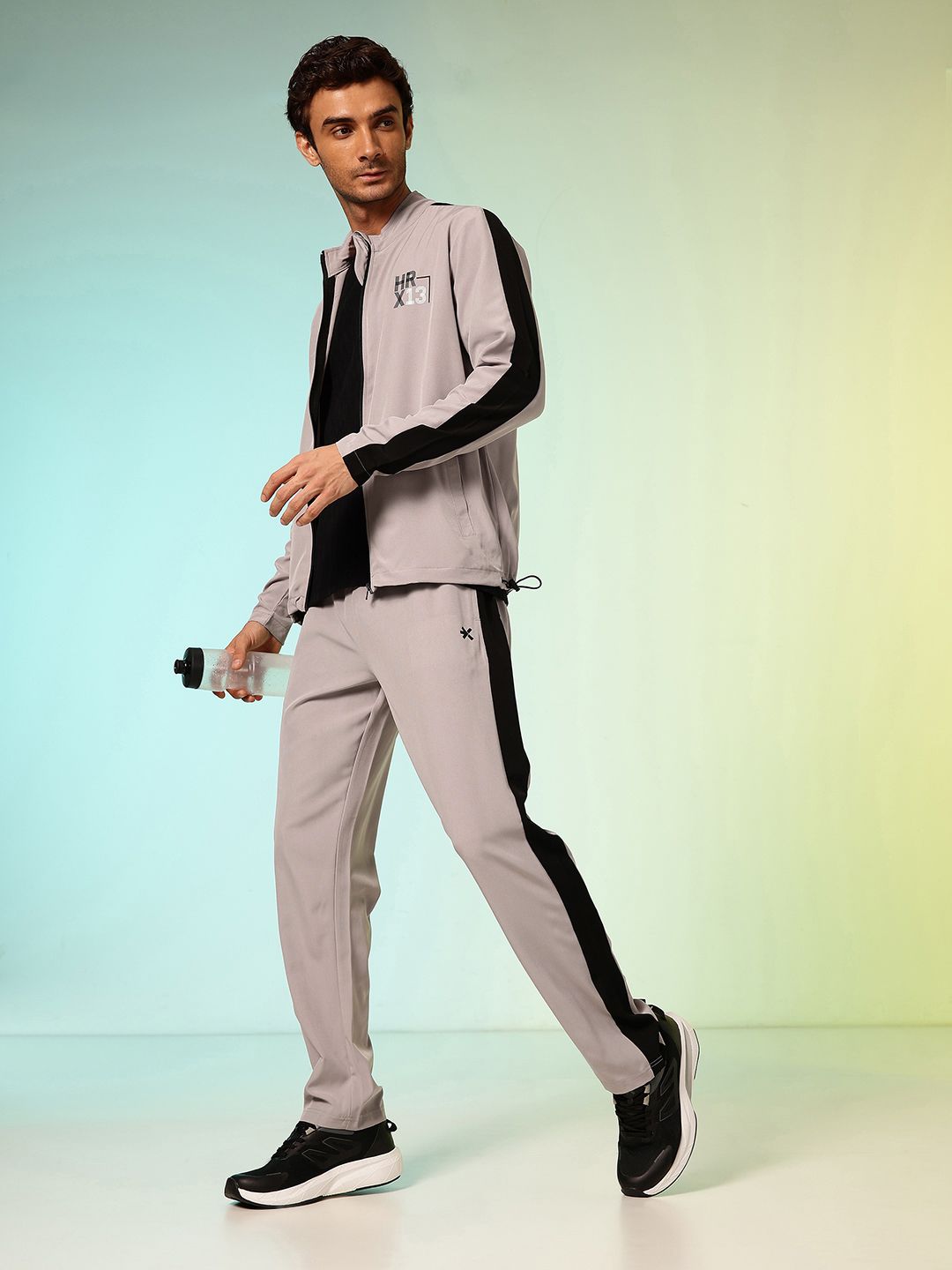 HRX by Hrithik Roshan Colourblocked Rapid Dry Running Tracksuit