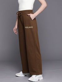SASSAFRAS Women Brown Track Pants
