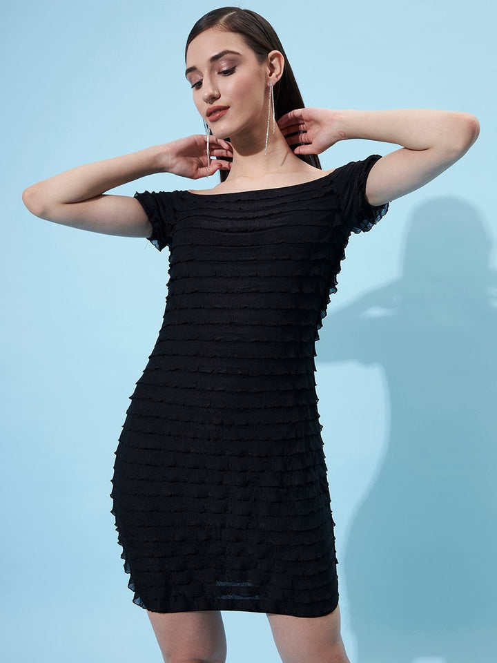 Athena Women Off-Shoulder Bodycon Dress