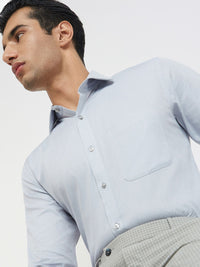 Raymond Textured Pure Cotton Slim Fit Formal Shirt