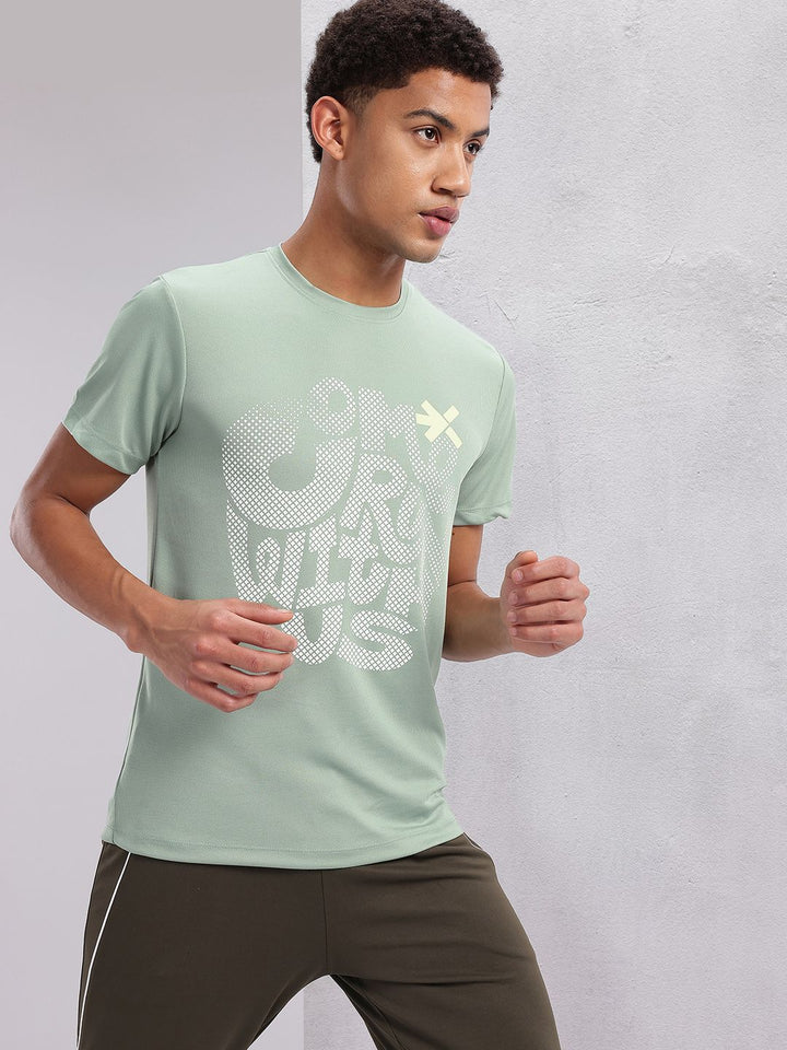 HRX by Hrithik Roshan Typography Print Rapid-Dry Running T-shirt