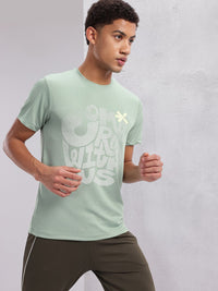 HRX by Hrithik Roshan Typography Print Rapid-Dry Running T-shirt