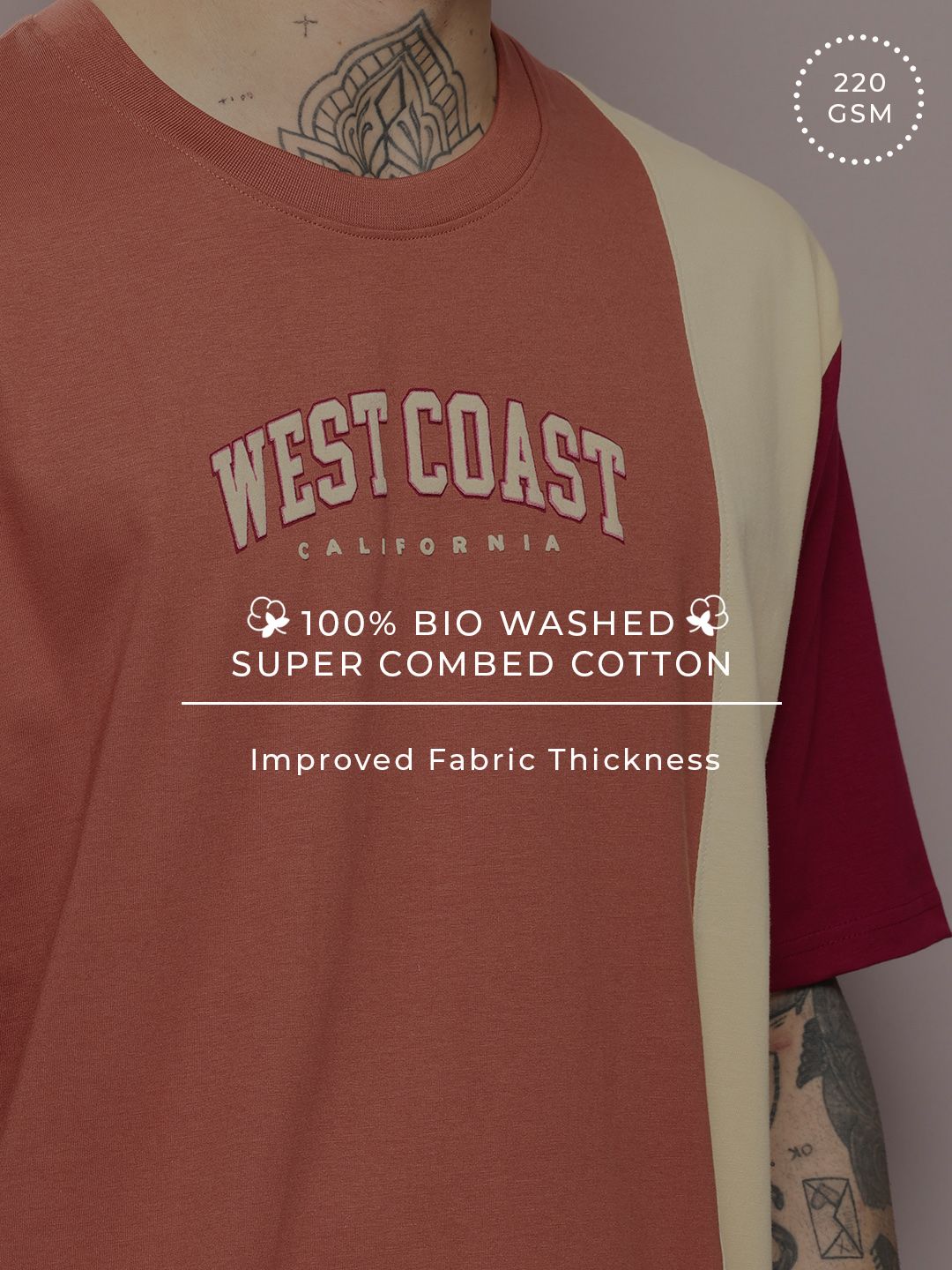 DILLINGER Men Varsity Printed Oversized T-shirt