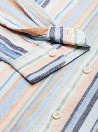 THE BEAR HOUSE Men Slim Fit Opaque Striped Pure Cotton Casual Shirt